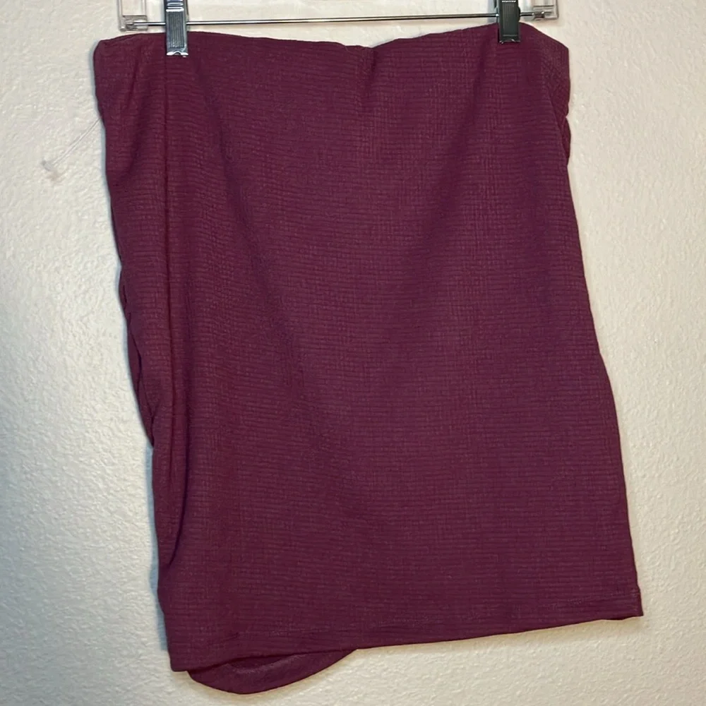 Free People women’s Angie Wrap Skirt‎ purple stretch summer spring comfort NWOT